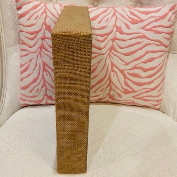 J14-Distressed Demdaco Dogs Rock Golden Retriever Dog Burlap Wall Art - Picture 3 of 8